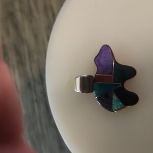 Multi stone bear charm
